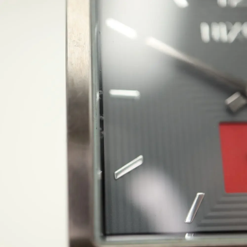 Nixon The District Gunmetal Gray Red Small Seconds 38mm Watch Steel New Battery